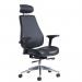 Franklin high back 24 hour task chair - black faux leather FRA400K2