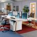 Fuze back to back desks 1200mm x 1600mm with oak legs - white underframe, grey oak top FZ1216-WH-GO