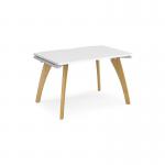 Fuze single desk 1200mm x 800mm - white frame and white top