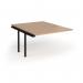 Connex Goal-Post 1200 x 1600 x 725mm Back to Back Add On Bay - Black Frame Beech Top GCO1216-AB-K-B
