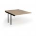 Connex Goal-Post 1200 x 1600 x 725mm Back to Back Add On Bay - Black Frame Kendal Oak Top GCO1216-AB-K-KO