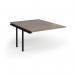 Connex Goal-Post 1200 x 1600 x 725mm Back to Back Add On Bay - Black Frame Nebraska Oak Top GCO1216-AB-K-NO