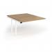 Connex Goal-Post 1200 x 1600 x 725mm Back to Back Add On Bay - White Frame Oak Top GCO1216-AB-WH-O
