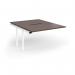 Connex Goal-Post 1200 x 1600 x 725mm Back to Back Add On Bay - White Frame Walnut Top GCO1216-AB-WH-W
