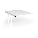 Connex Goal-Post 1200 x 1600 x 725mm Back to Back Add On Bay - White Frame White Top GCO1216-AB-WH-WH