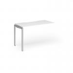 Connex Goal-Post 1200 x 600 x 725mm Single Add On Bay - Silver Frame White Top GCO126-AB-S-WH