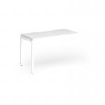 Connex Goal-Post 1200 x 600 x 725mm Single Add On Bay - White Frame White Top GCO126-AB-WH-WH