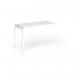 Connex Goal-Post 1200 x 600 x 725mm Single Add On Bay - White Frame White Top GCO126-AB-WH-WH