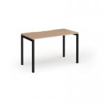 Connex Goal-Post 1200 x 600 x 725mm Single Desk - Black Frame Beech Top GCO126-K-B