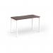 Connex Goal-Post 1200 x 600 x 725mm Single Desk - White Frame Walnut Top GCO126-WH-W