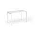 Connex Goal-Post 1200 x 600 x 725mm Single Desk - White Frame White Top GCO126-WH-WH