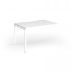 Connex Goal-Post 1200 x 800 x 725mm Single Add On Bay - White Frame White Top GCO128-AB-WH-WH