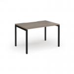 Connex Goal-Post 1200 x 800 x 725mm Single Desk - Black Frame Nebraska Oak Top GCO128-K-NO