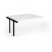 Connex Goal-Post 1400 x 1200 x 725mm Back to Back Add On Bay - Black Frame White Top GCO1412-AB-K-WH