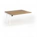 Connex Goal-Post 1400 x 1200 x 725mm Back to Back Add On Bay - White Frame Oak Top GCO1412-AB-WH-O
