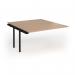 Connex Goal-Post 1400 x 1600 x 725mm Back to Back Add On Bay - Black Frame Beech Top GCO1416-AB-K-B