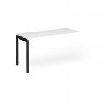 Connex Goal-Post 1400 x 600 x 725mm Single Add On Bay - Black Frame White Top GCO146-AB-K-WH