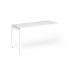 Connex Goal-Post 1400 x 600 x 725mm Single Add On Bay - White Frame White Top GCO146-AB-WH-WH