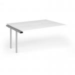 Connex Goal-Post 1600 x 1200 x 725mm Back to Back Add On Bay - Silver Frame White Top GCO1612-AB-S-WH