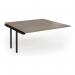 Connex Goal-Post 1600 x 1600 x 725mm Back to Back Add On Bay - Black Frame Nebraska Oak Top GCO1616-AB-K-NO