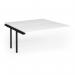 Connex Goal-Post 1600 x 1600 x 725mm Back to Back Add On Bay - Black Frame White Top GCO1616-AB-K-WH
