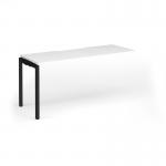 Connex Goal-Post 1600 x 600 x 725mm Single Add On Bay - Black Frame White Top GCO166-AB-K-WH