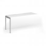 Connex Goal-Post 1600 x 600 x 725mm Single Add On Bay - Silver Frame White Top GCO166-AB-S-WH