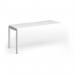 Connex Goal-Post 1600 x 600 x 725mm Single Add On Bay - Silver Frame White Top GCO166-AB-S-WH