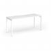 Connex Goal-Post 1600 x 600 x 725mm Single Desk - White Frame White Top GCO166-WH-WH