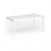 Connex Goal-Post 1600 x 800 x 725mm Single Desk - White Frame White Top GCO168-WH-WH