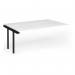 Connex Goal-Post 1800 x 1200 x 725mm Back to Back Add On Bay - Black Frame White Top GCO1812-AB-K-WH