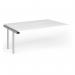 Connex Goal-Post 1800 x 1200 x 725mm Back to Back Add On Bay - Silver Frame White Top GCO1812-AB-S-WH