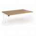 Connex Goal-Post 1800 x 1200 x 725mm Back to Back Add On Bay - White Frame Oak Top GCO1812-AB-WH-O