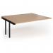 Connex Goal-Post 1800 x 1600 x 725mm Back to Back Add On Bay - Black Frame Beech Top GCO1816-AB-K-B