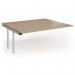Connex Goal-Post 1800 x 1600 x 725mm Back to Back Add On Bay - Silver Frame Kendal Oak Top GCO1816-AB-S-KO