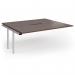Connex Goal-Post 1800 x 1600 x 725mm Back to Back Add On Bay - Silver Frame Walnut Top GCO1816-AB-S-W