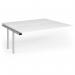 Connex Goal-Post 1800 x 1600 x 725mm Back to Back Add On Bay - Silver Frame White Top GCO1816-AB-S-WH