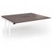 Connex Goal-Post 1800 x 1600 x 725mm Back to Back Add On Bay - White Frame Walnut Top GCO1816-AB-WH-W
