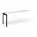 Connex Goal-Post 1800 x 600 x 725mm Single Add On Bay - Black Frame White Top GCO186-AB-K-WH