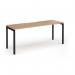 Connex Goal-Post 1800 x 600 x 725mm Single Desk - Black Frame Beech Top GCO186-K-B