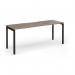 Connex Goal-Post 1800 x 600 x 725mm Single Desk - Black Frame Nebraska Oak Top GCO186-K-NO