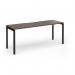 Connex Goal-Post 1800 x 600 x 725mm Single Desk - Black Frame Walnut Top GCO186-K-W