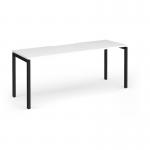 Connex Goal-Post 1800 x 600 x 725mm Single Desk - Black Frame White Top GCO186-K-WH