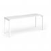 Connex Goal-Post 1800 x 600 x 725mm Single Desk - White Frame White Top GCO186-WH-WH