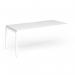 Connex Goal-Post 1800 x 800 x 725mm Single Add On Bay - White Frame White Top GCO188-AB-WH-WH