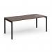 Connex Goal-Post 1800 x 800 x 725mm Single Desk - Black Frame Walnut Top GCO188-K-W
