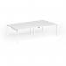 Connex Goal-Post 2800 x 1600 x 725mm Back to Back Desk (4 x 1400mm) - White Frame White Top GCO2816-WH-WH