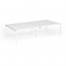 Connex Goal-Post 3200 x 1600 x 725mm Back to Back Desk (4 x 1600mm) - White Frame White Top GCO3216-WH-WH