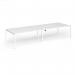 Connex Goal-Post 3600 x 1200 x 725mm Back to Back Desk (4 x 1800mm) - White Frame White Top GCO36L12-WH-WH
