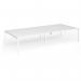 Connex Goal-Post 3600 x 1600 x 725mm Back to Back Desk (4 x 1800mm) - White Frame White Top GCO36L16-WH-WH